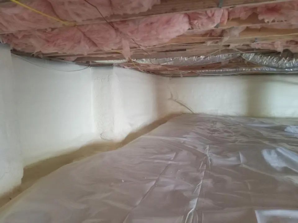 Crawl space encapsulation with closed-cell spray foam for Roof Maintenance in Grass Lake